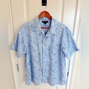 Daniel Cremieux Blue and White Casual Button Down Shirt in Men’s Size XL